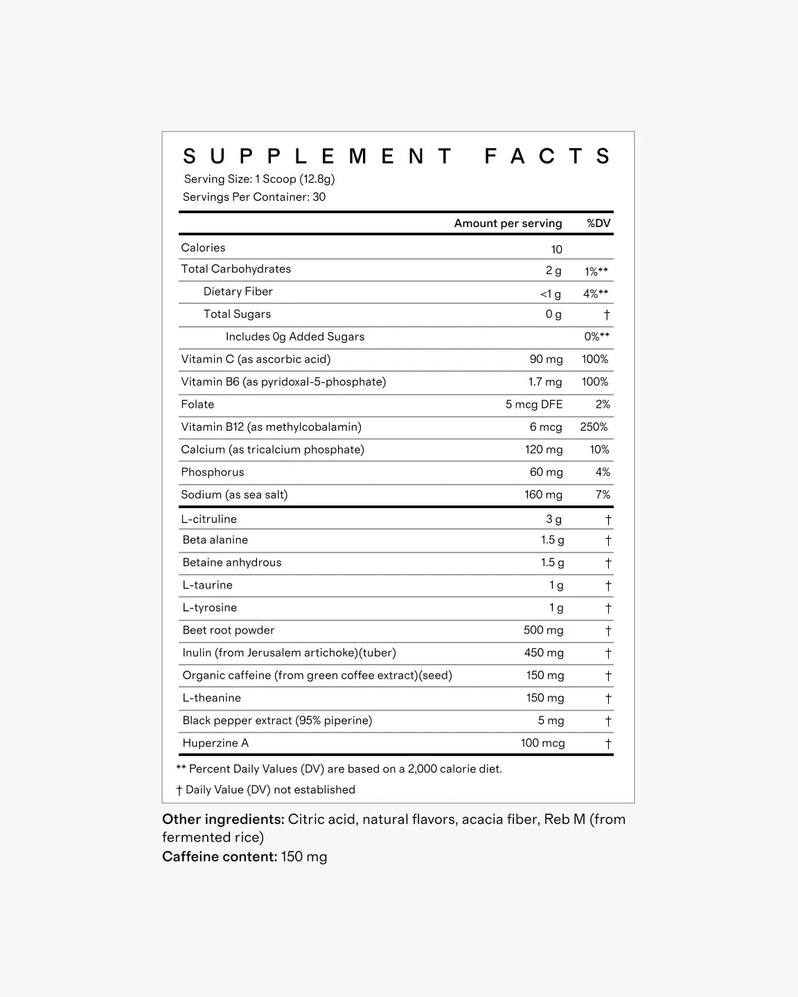Performance Pre-Workout - US 6057