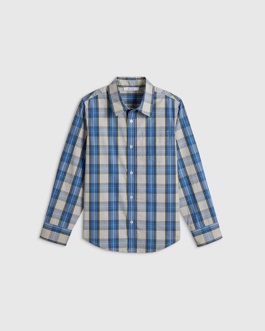 100% Cotton Poplin Printed Long Sleeve Button Down - US 1633
