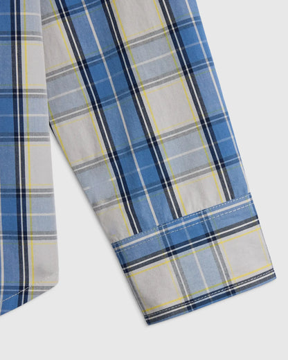 100% Cotton Poplin Printed Long Sleeve Button Down - US 3579