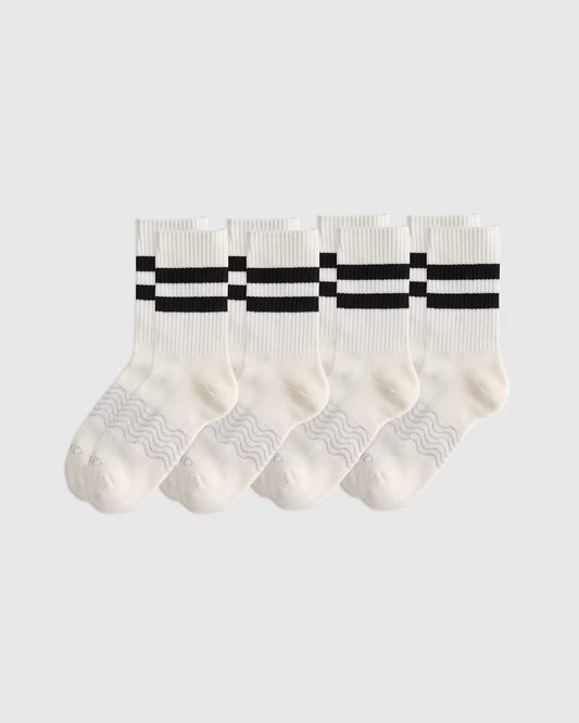 Everyday Cotton Varsity Stripes Half-Crew Sock (4-Pack) - US 4710