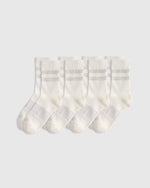 Everyday Cotton Varsity Stripes Half-Crew Sock (4-Pack) - US 4448