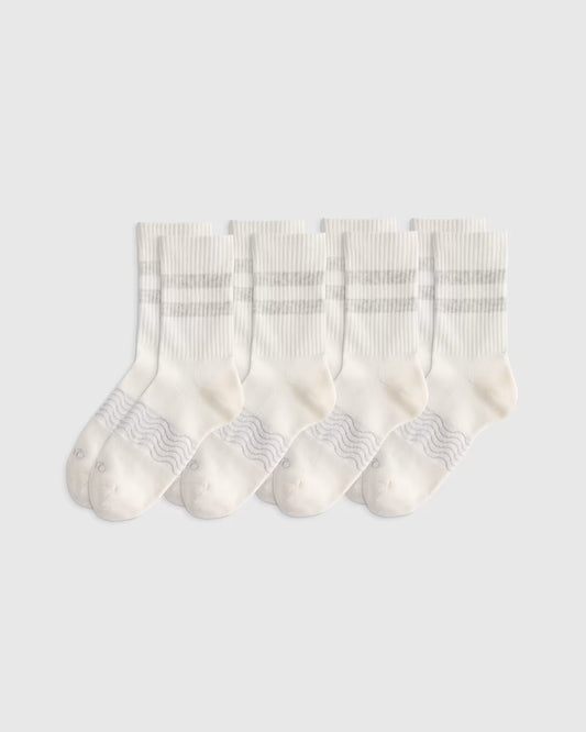 Everyday Cotton Varsity Stripes Half-Crew Sock (4-Pack) - US 4448