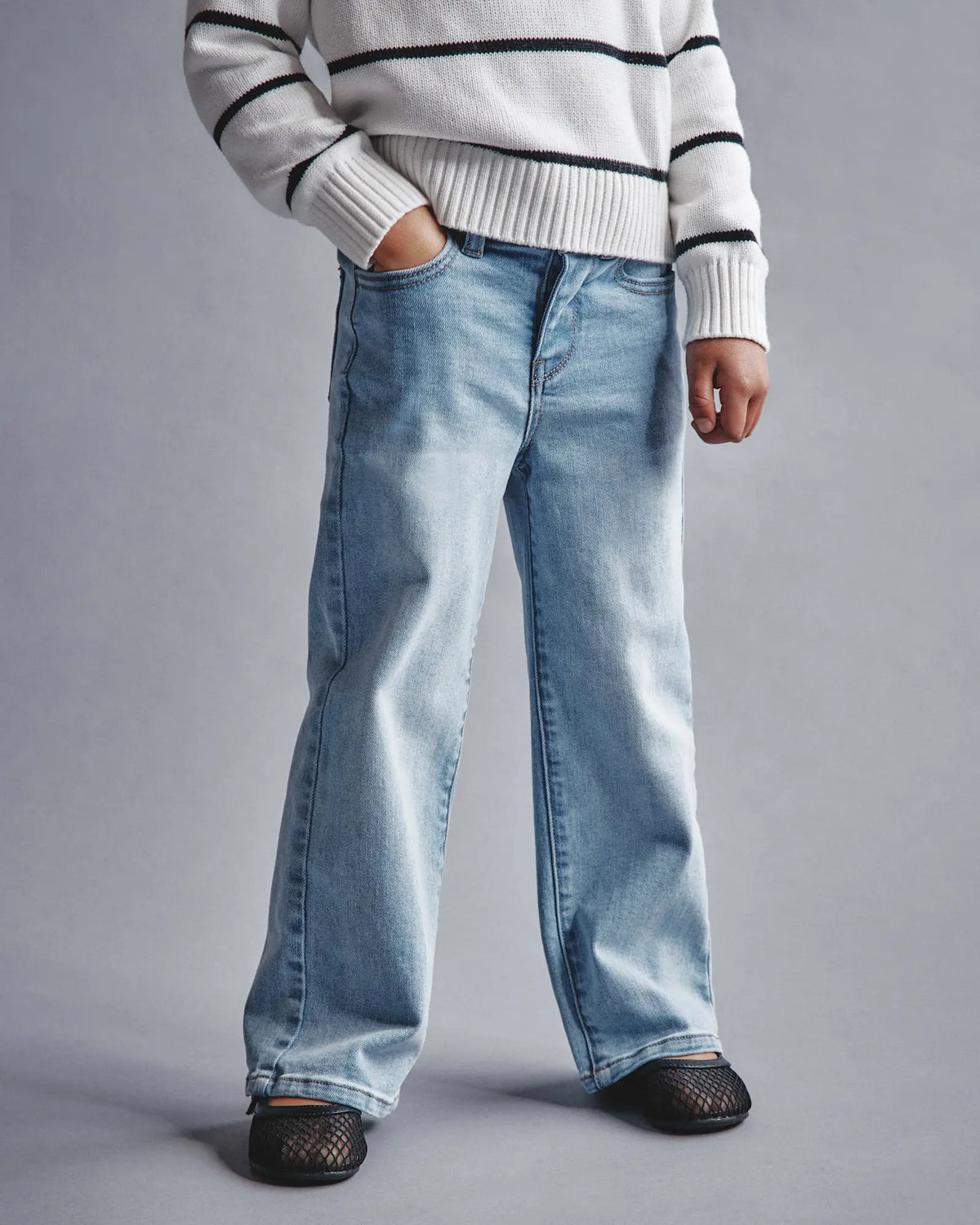 Girls Stretch Wide Leg Jeans - US 2614