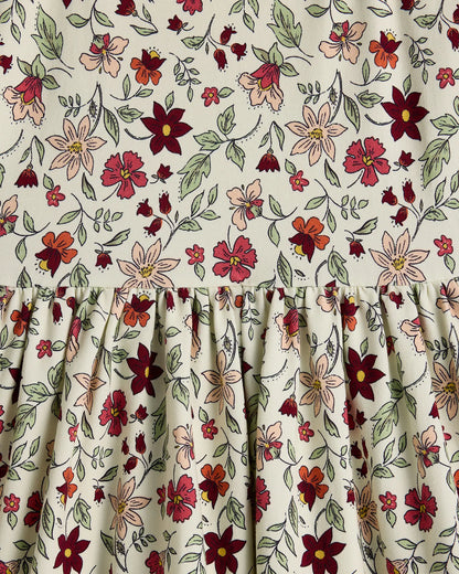 Organic Cotton Puff Sleeve Skater Dress - US 9004
