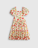 Organic Cotton Puff Sleeve Skater Dress - US 9458