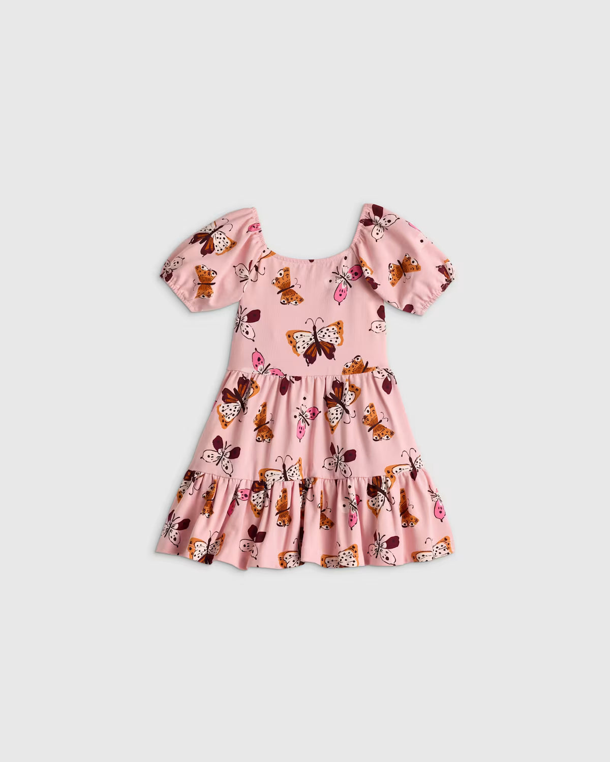 Organic Cotton Puff Sleeve Skater Dress - US 3820