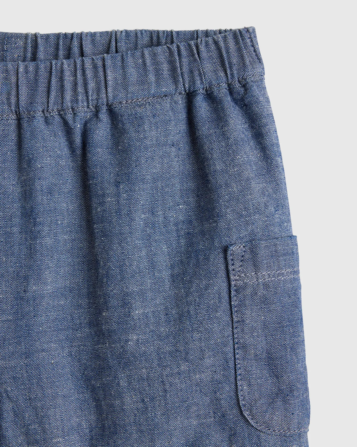 Girls Pull On Chambray Denim Short - US 2322