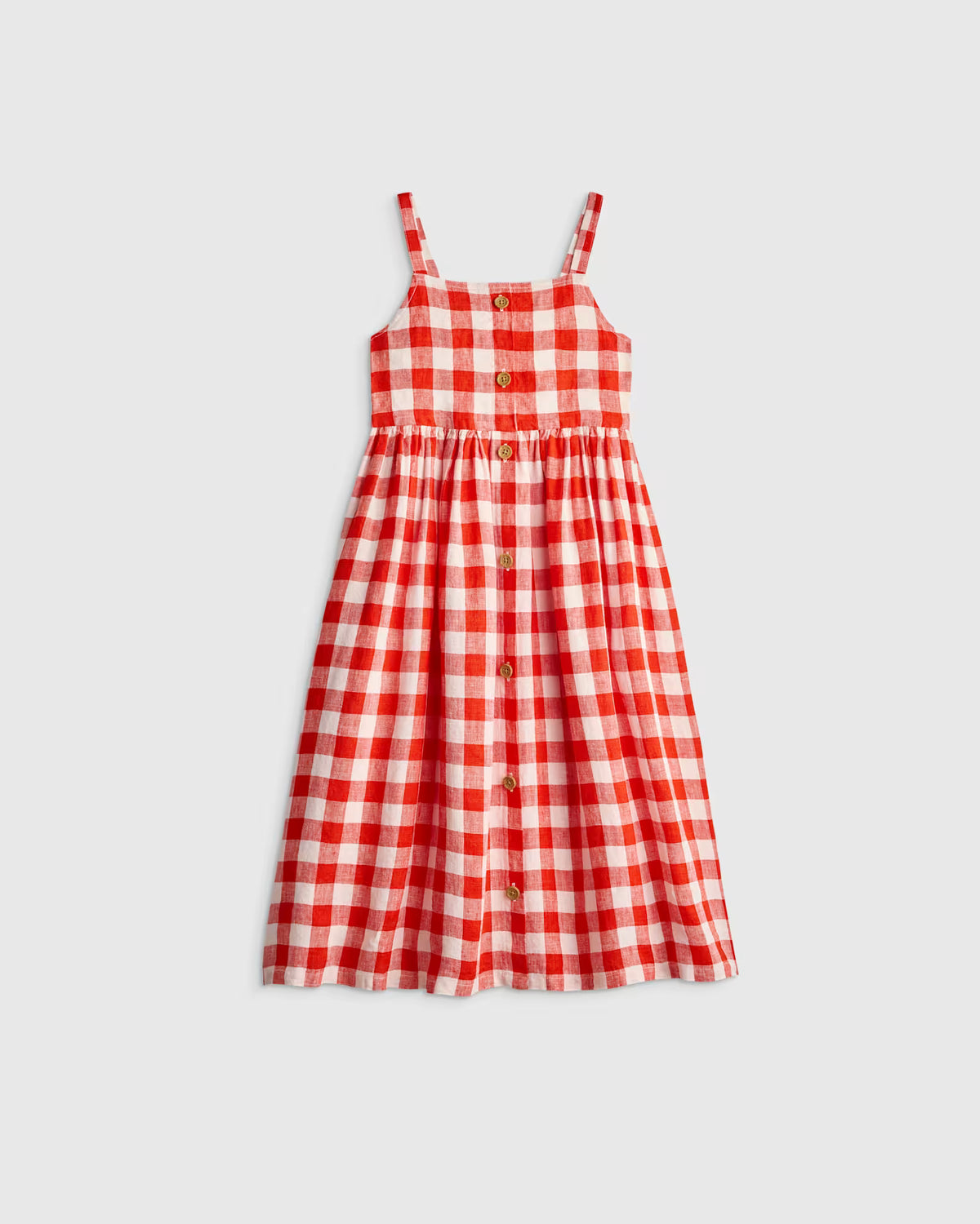 Girls Sleeveless 100% Linen Dress - US 3939