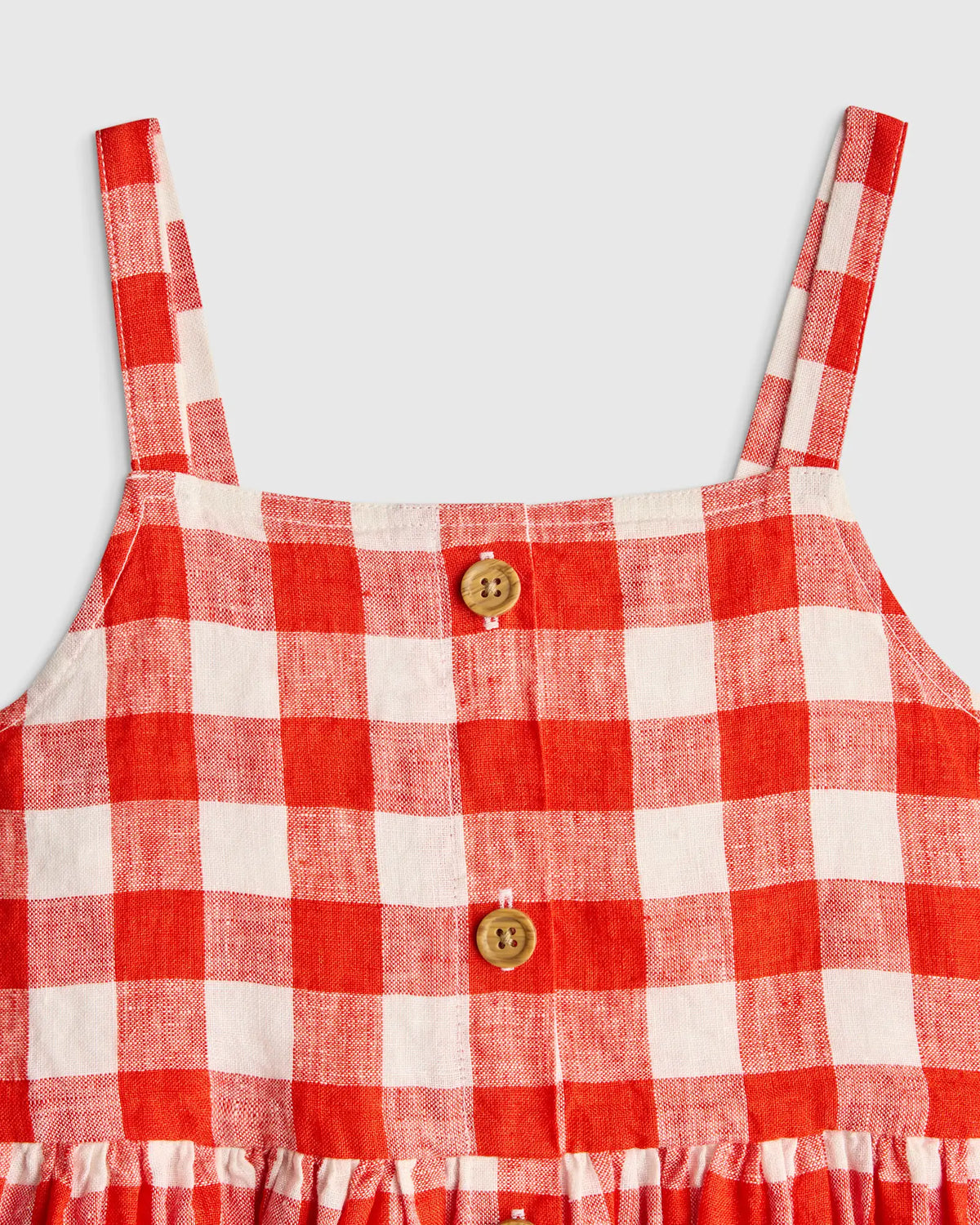 Girls Sleeveless 100% Linen Dress - US 1559