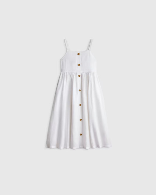 Girls Sleeveless 100% Linen Dress - US 8475