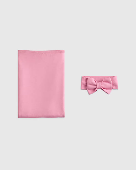 Bamboo Swaddle & Bow Layette Set - US 2498