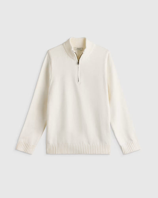 Boys 100% Organic Cotton Quarter-Zip Sweater - US 1813