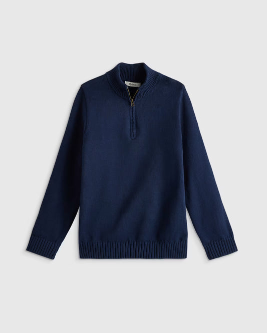 Boys 100% Organic Cotton Quarter-Zip Sweater - US 7775