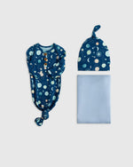 Bamboo Gown, Hat & Swaddle Layette Set - US 5649