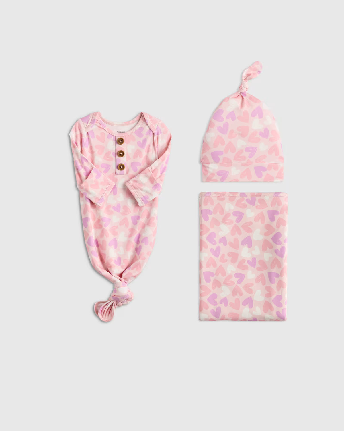 Bamboo Gown, Hat & Swaddle Layette Set - US 7816