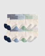 Organic Cotton Gripper Fold Over Socks 8-Pack - US 3388