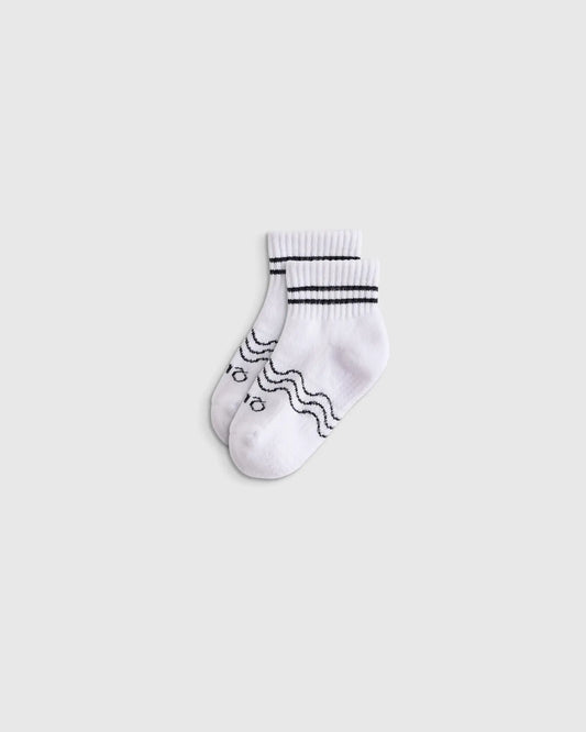 Organic Cotton Gripper Quarter Crew Socks 8-Pack - US 9236