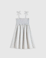 Girls Sleeveless Smocked Organic Cotton Gauze Dress - US 7130
