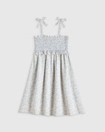 Girls Sleeveless Smocked Organic Cotton Gauze Dress - US 5119