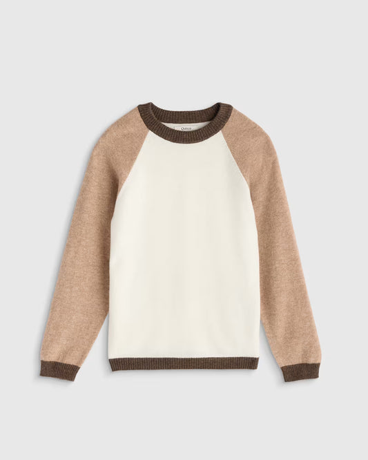 Colorblock Cashmere Crewneck Sweater - US 9969