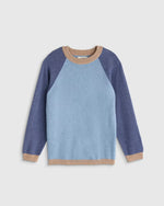 Colorblock Cashmere Crewneck Sweater - US 7761