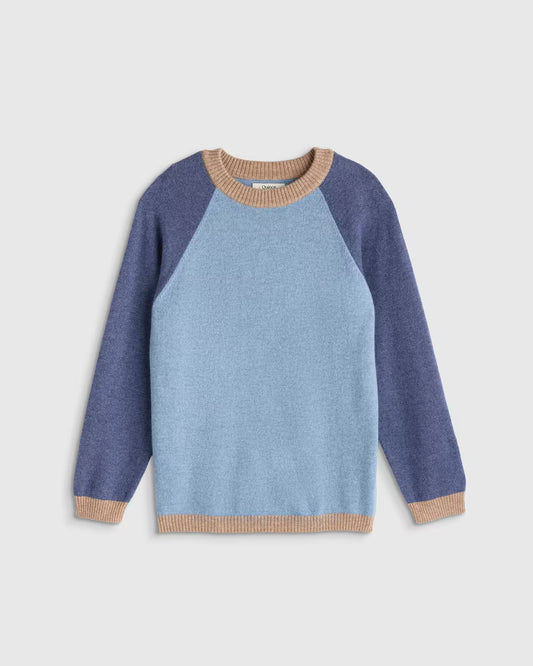 Colorblock Cashmere Crewneck Sweater - US 7761