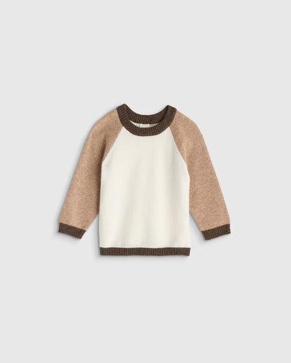 Colorblock Cashmere Crewneck Sweater - US 9720