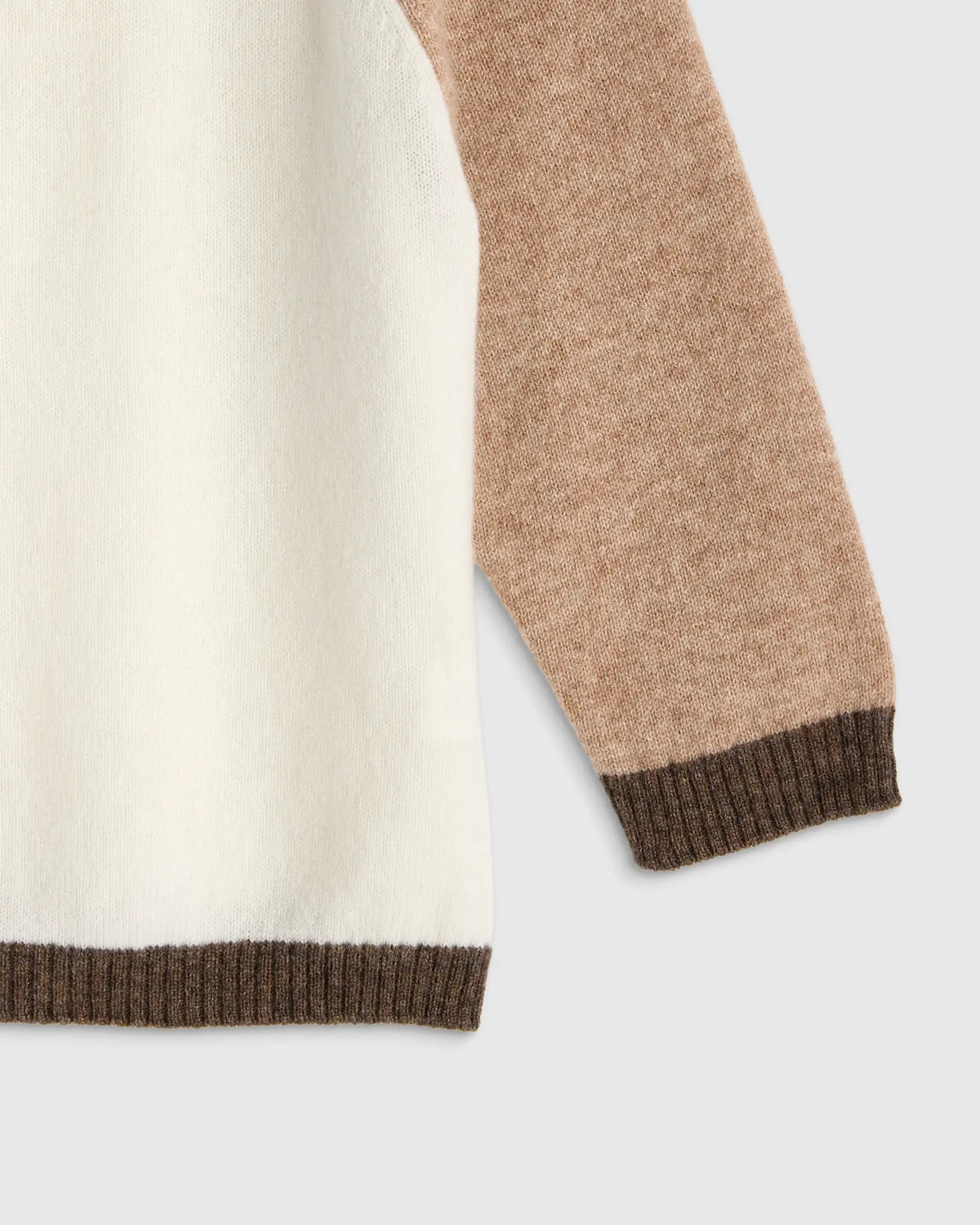 Colorblock Cashmere Crewneck Sweater - US 9720