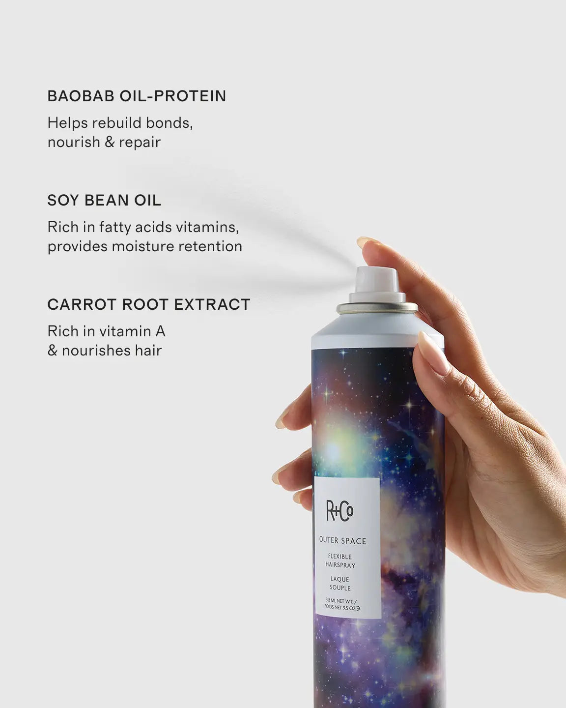 Outerspace Flexible Hairspray by R+Co - US 7363