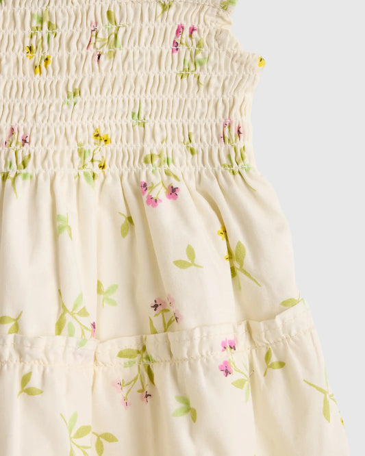 100% Organic Cotton Poplin Smocked Dress - US 6316