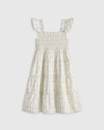 100% Organic Cotton Poplin Smocked Dress - US 9784