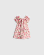 100% Organic Cotton Poplin Tiered Dress - US 9529