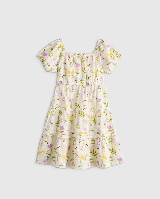 100% Organic Cotton Poplin Tiered Dress - US 3549