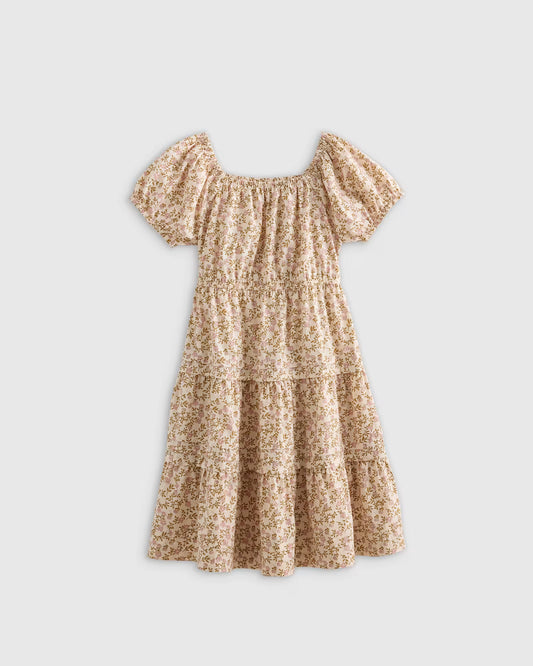 100% Organic Cotton Poplin Tiered Dress - US 6033