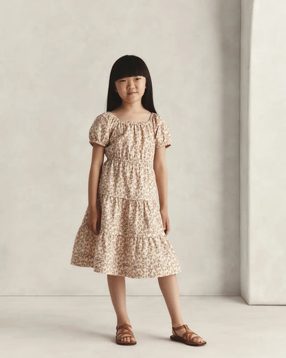 100% Organic Cotton Poplin Tiered Dress - US 8081