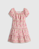 100% Organic Cotton Poplin Tiered Dress - US 7111