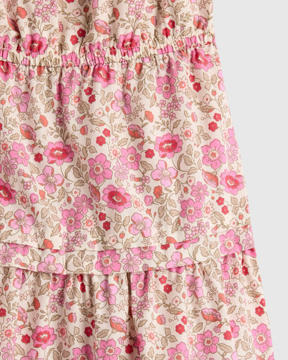 100% Organic Cotton Poplin Tiered Dress - US 2879