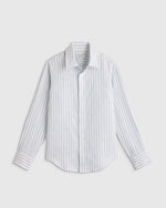 100% European Linen Long Sleeve Shirt - US 7756