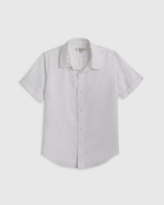 100% European Linen Short Sleeve Shirt - US 7007