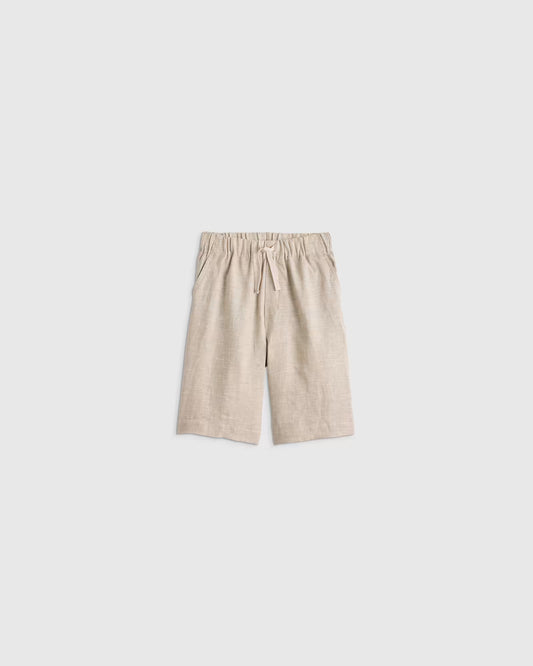 100% European Linen Pull-On Shorts - US 1668