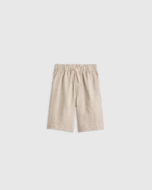 100% European Linen Pull-On Shorts - US 5779