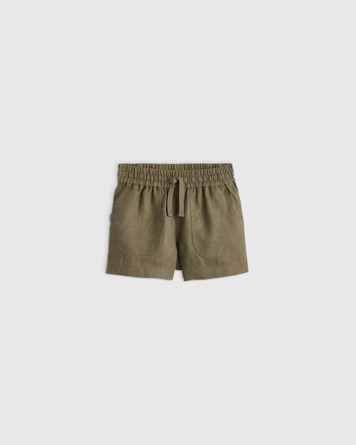 100% European Linen Drawstring Shorts - US 1510