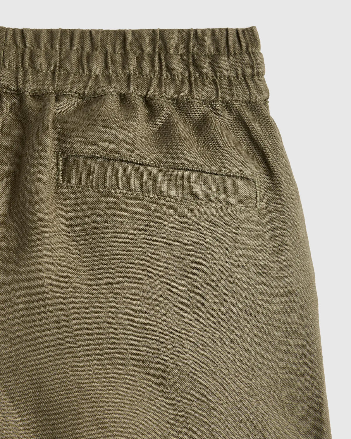 100% European Linen Drawstring Shorts - US 1510