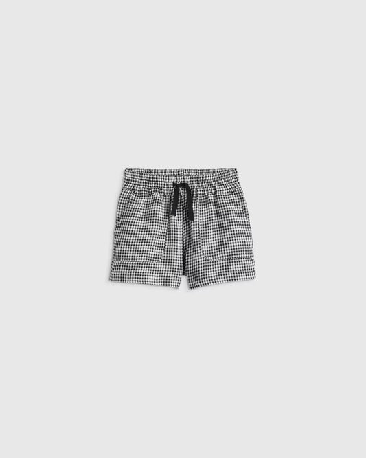 100% European Linen Drawstring Shorts - US 6748