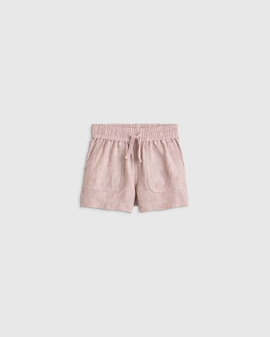 100% European Linen Drawstring Shorts - US 8680