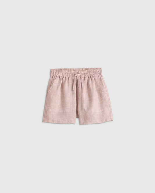 100% European Linen Drawstring Shorts - US 0865