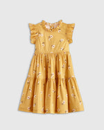 100% Cotton Poplin Ruffle Sleeve Dress - US 3051