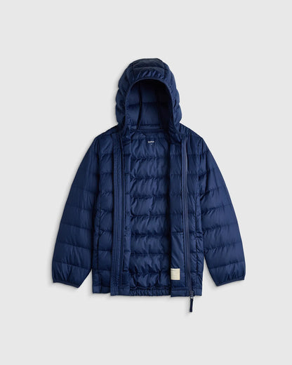 Lightweight Down Hooded Puffer Jacket - US 7064