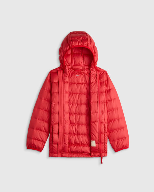 Lightweight Down Hooded Puffer Jacket - US 6668