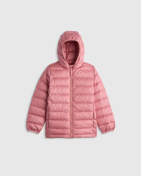 Lightweight Down Hooded Puffer Jacket - US 2383